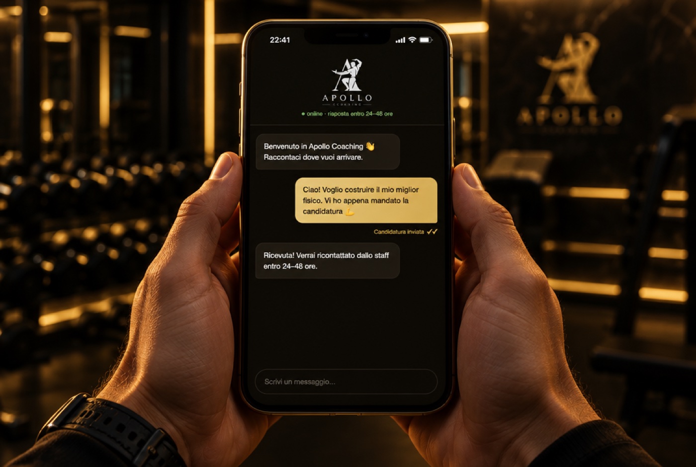 Candidatura inviata dalla chat Apollo
