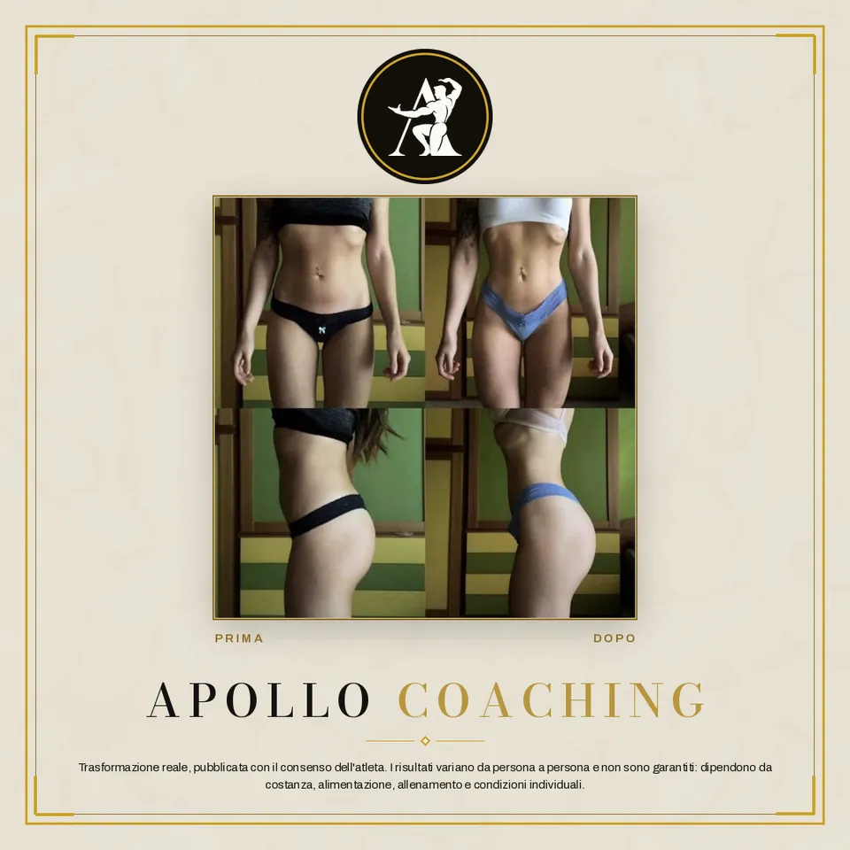 Trasformazione prima e dopo di un atleta Apollo Coaching