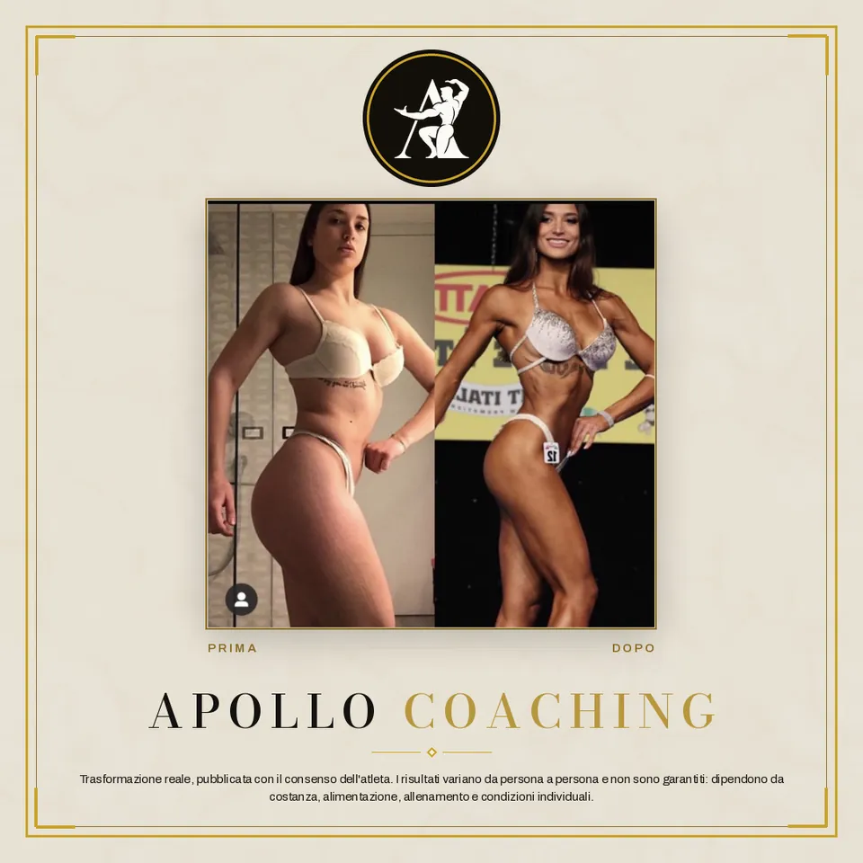 Trasformazione prima e dopo di un atleta Apollo Coaching